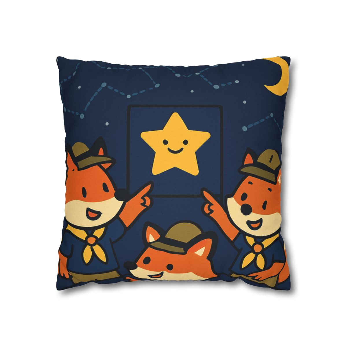 Stargazing Fox Scouts unique gift pillow cases