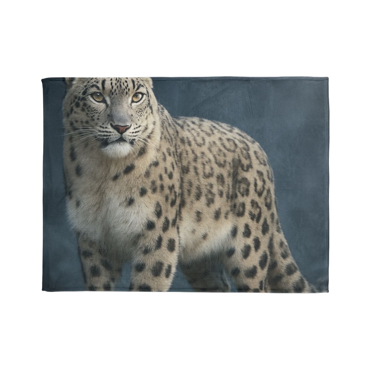 Aurora Gaze Snow Leopard trendy patterned blankets