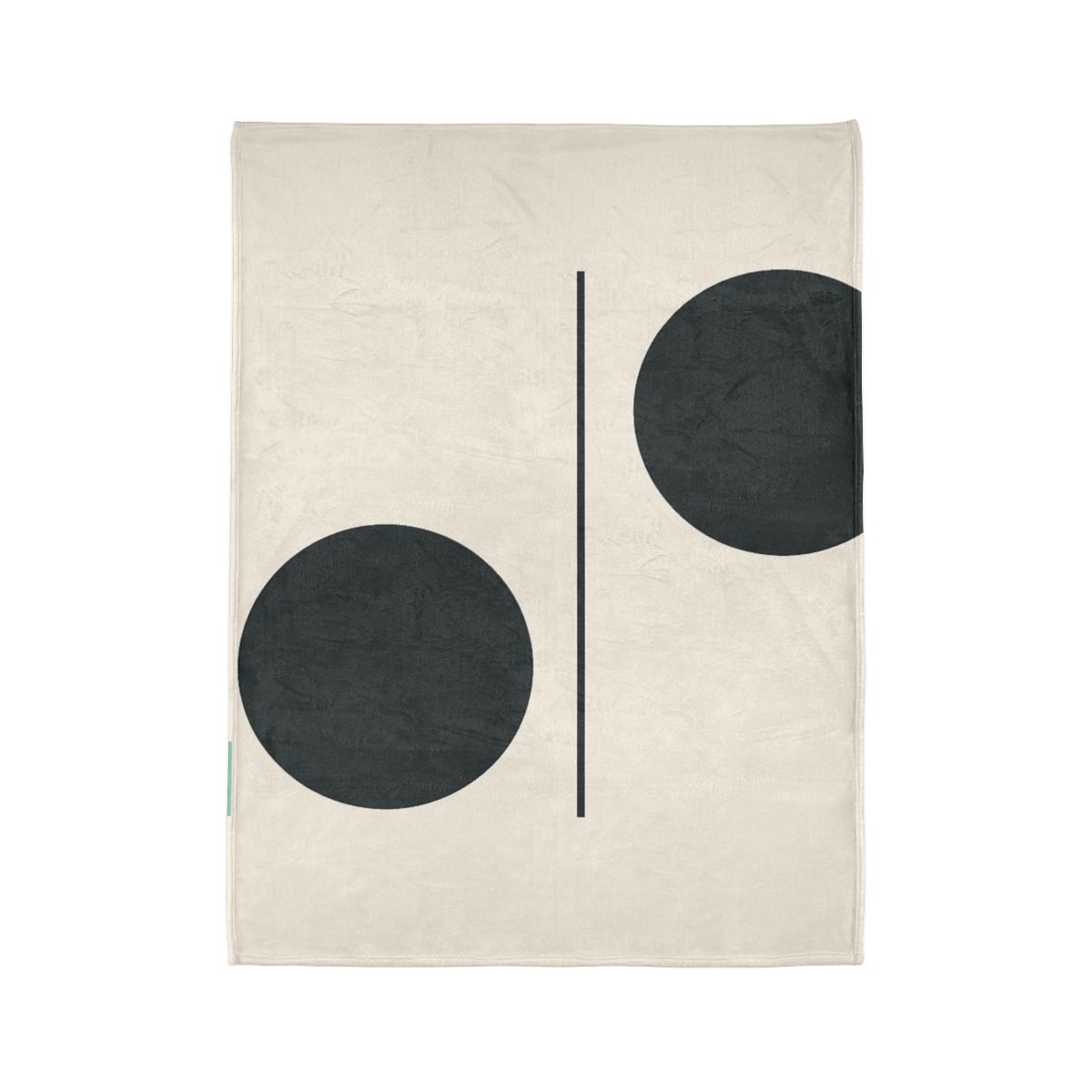 Offset Circle Bar Pairing soft fleece blankets