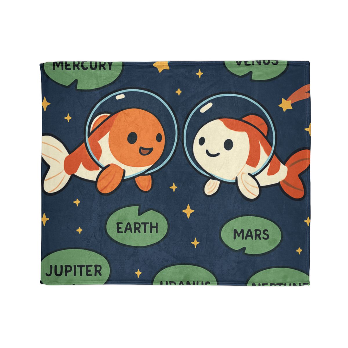 Cosmic Koi Classroom warm winter blankets