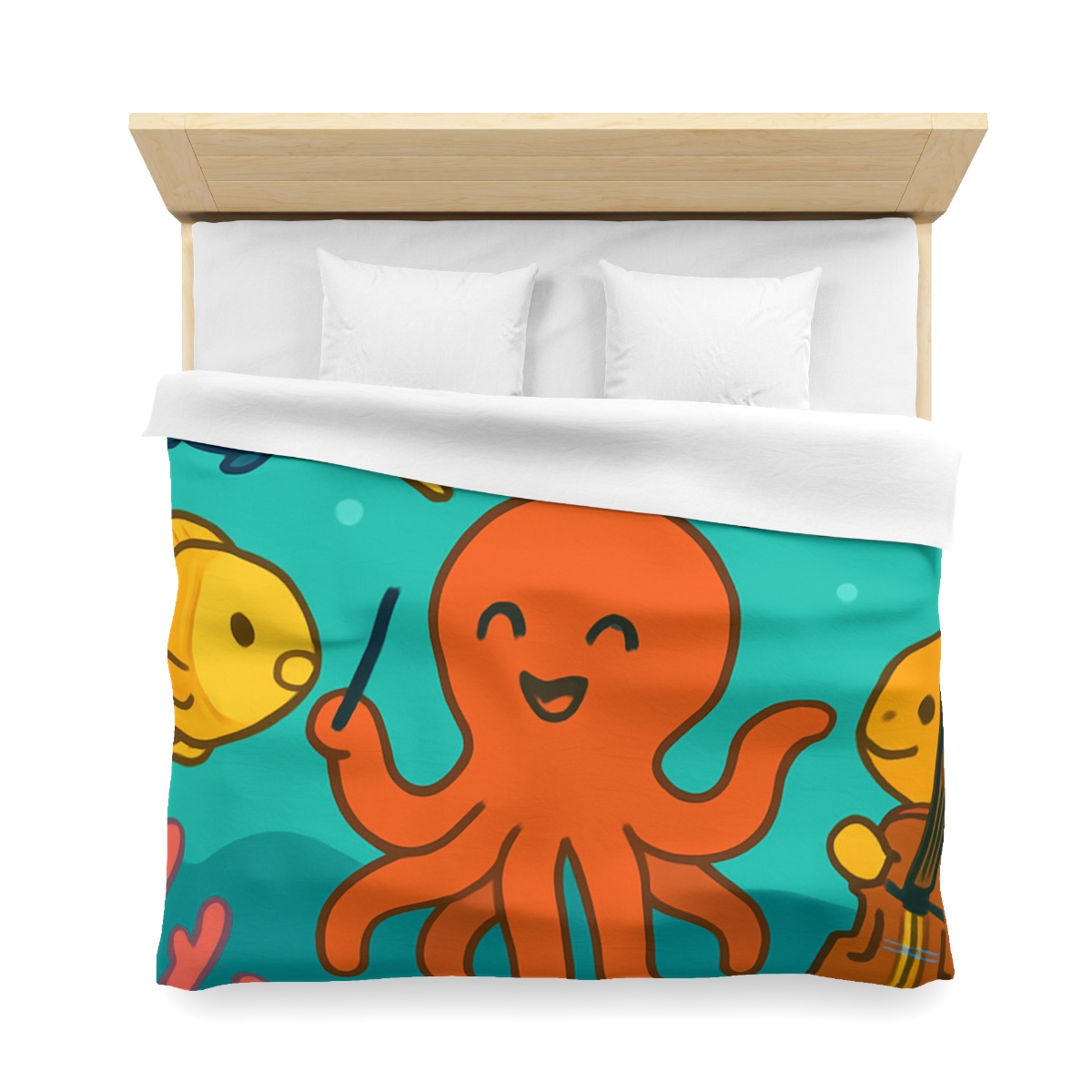 Coral Reef Orchestra designer printed duvets