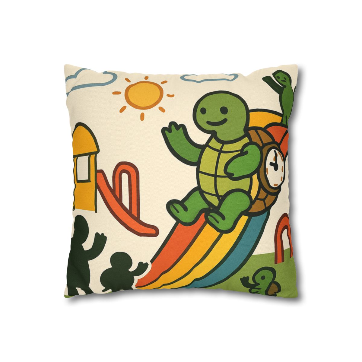 Time Traveling Tortoise Playground stylish decorative pillowcases