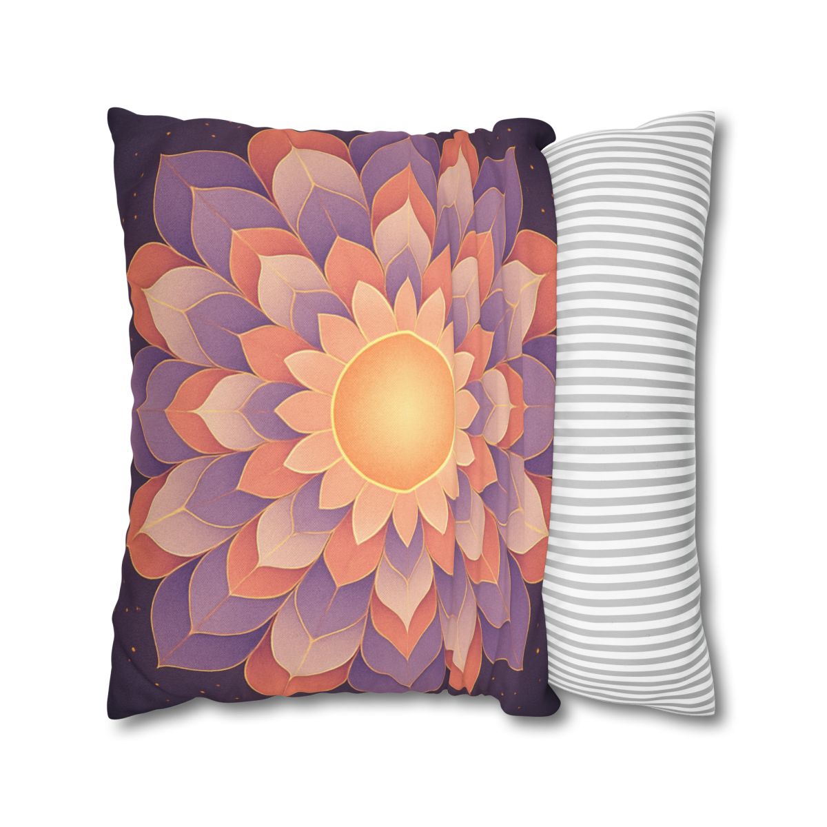 Petal Halo Mandala Drift unique gift pillow cases