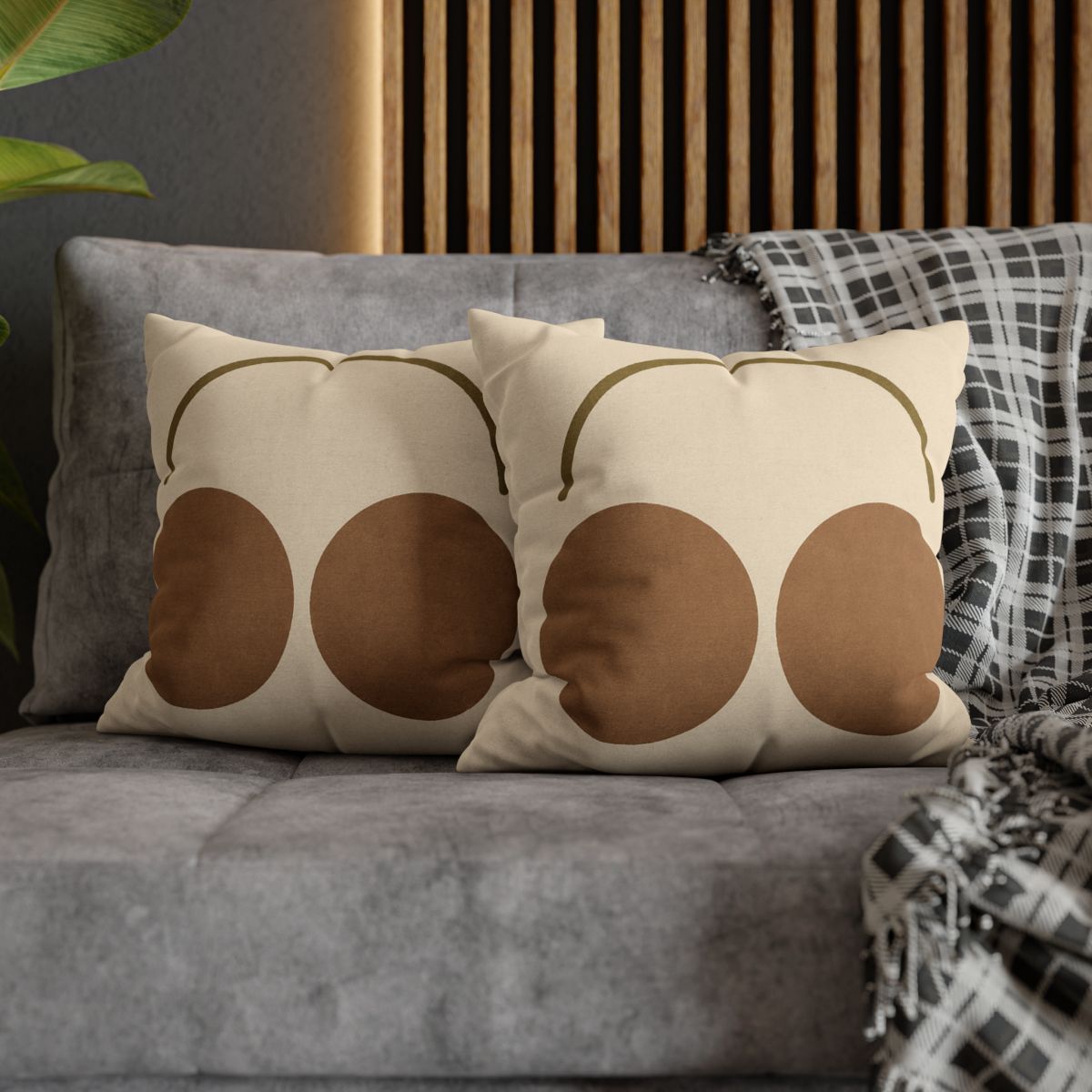 Arc Bridge Over Twin Circles personalized pillow covers