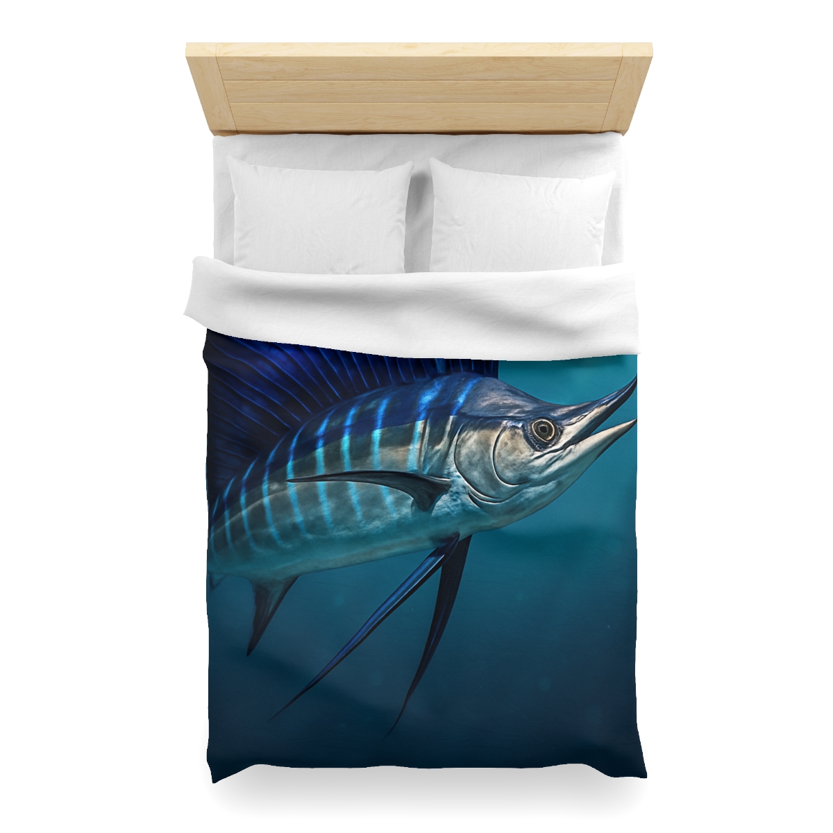 Starlit Surge Sailfish stylish duvet covers