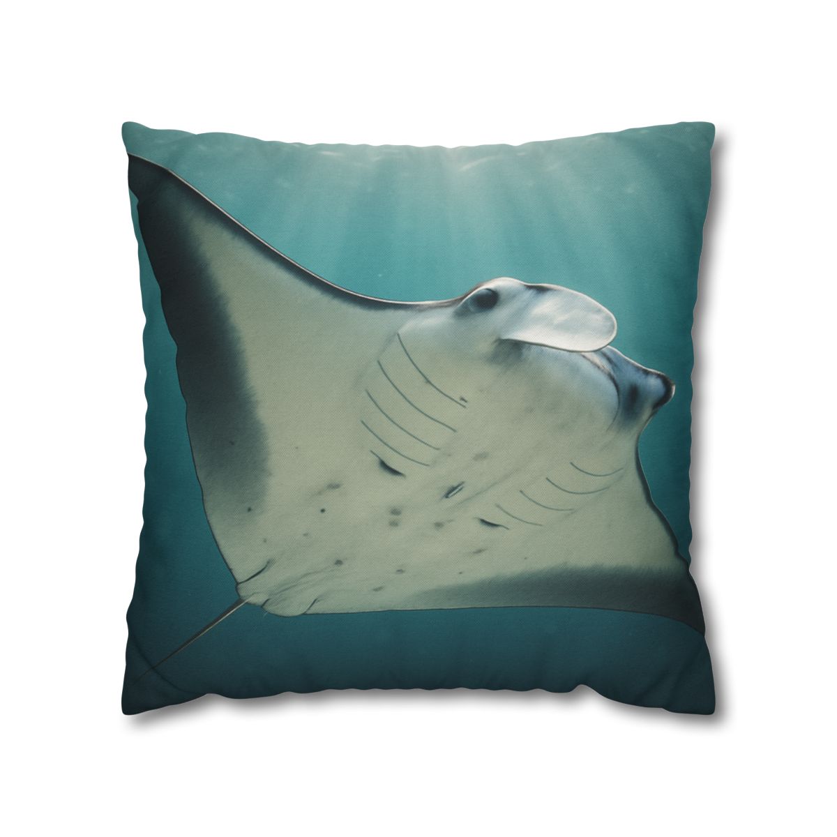 Celestial Glide Reef Manta Ray stylish decorative pillowcases
