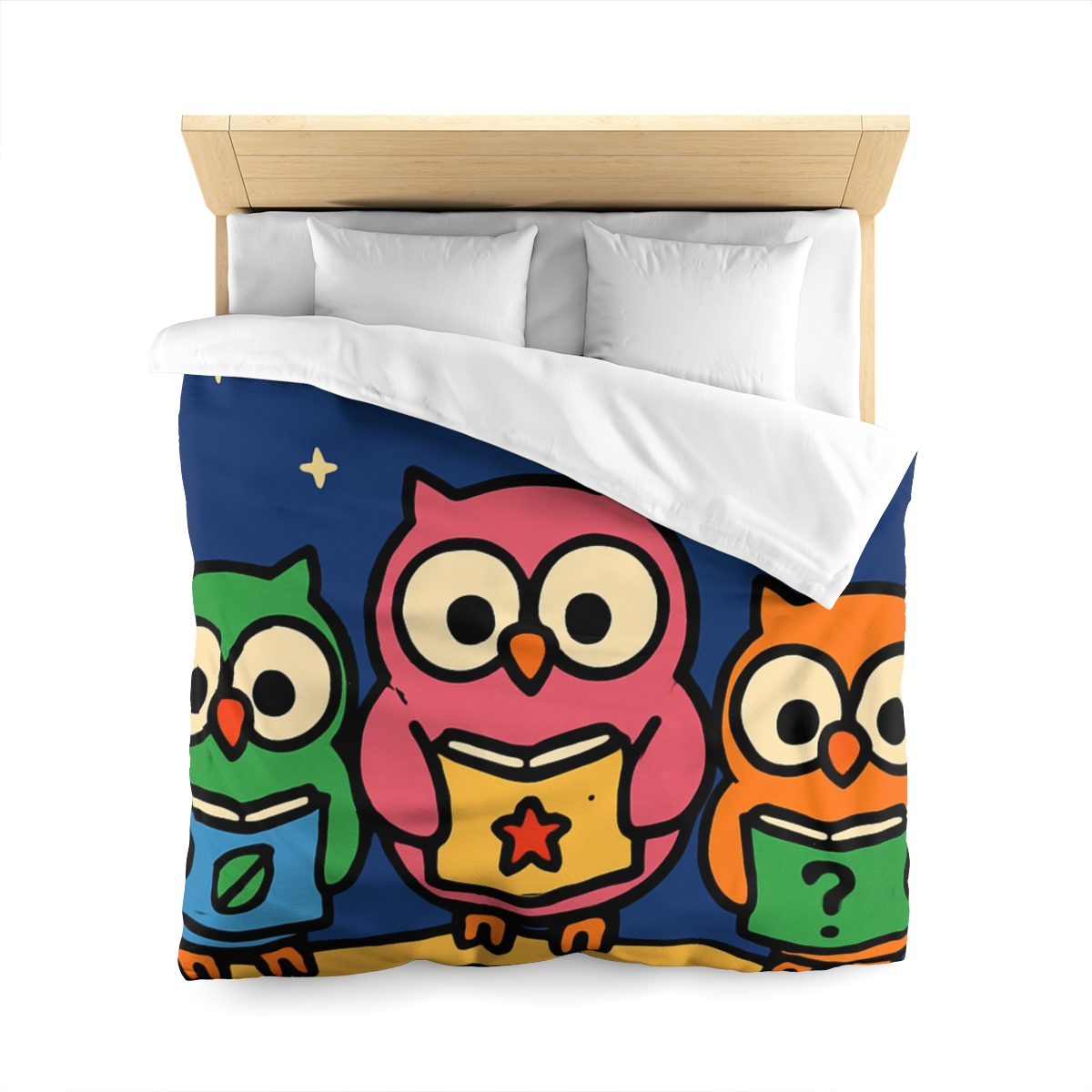 Galaxy Garden Of Curious Owls soft comforter duvets