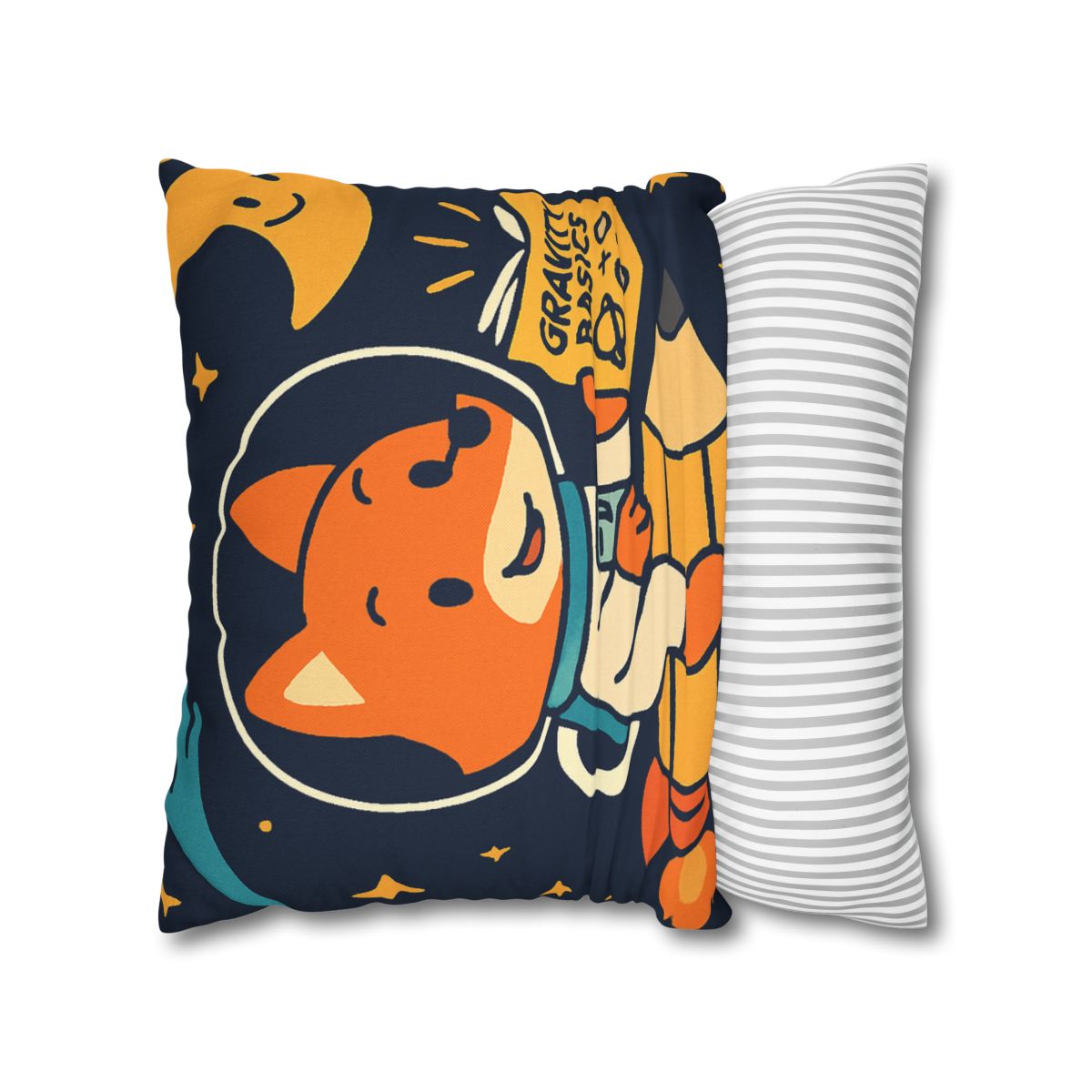 Comet Library Delivery Fox designer print pillow cases