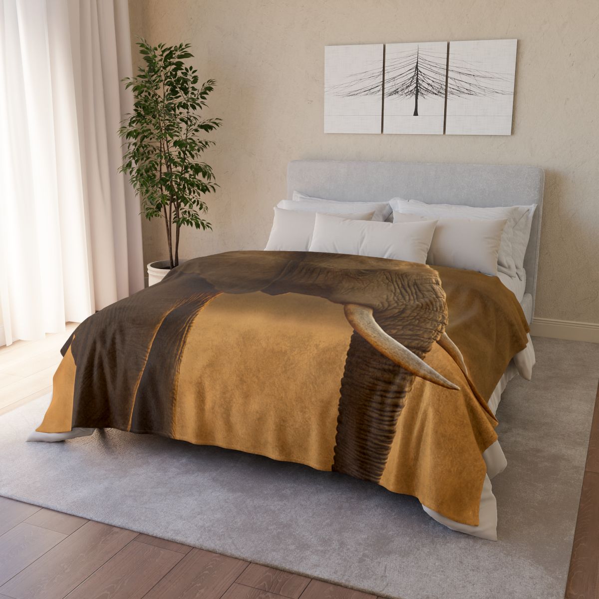 Sentinel Trunk Elephant trendy patterned blankets