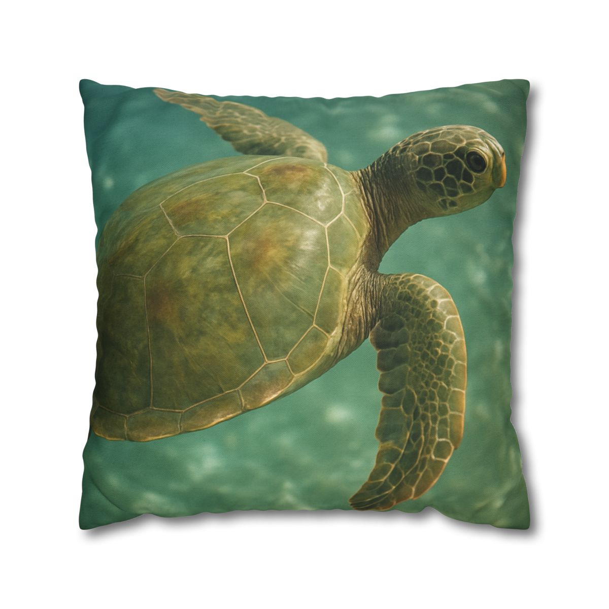 Sea Lantern Green Sea Turtle soft cotton pillow cases