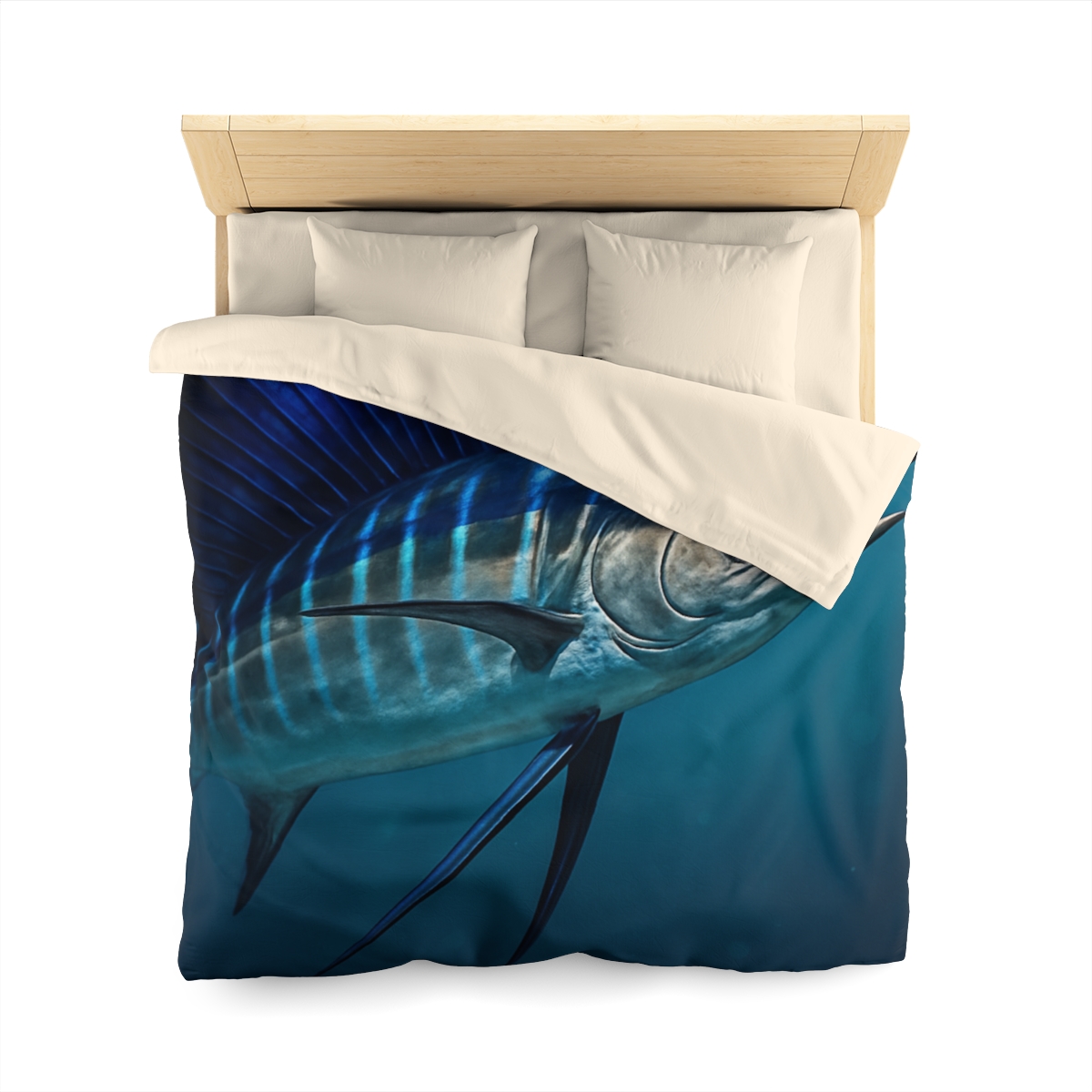 Starlit Surge Sailfish stylish duvet covers