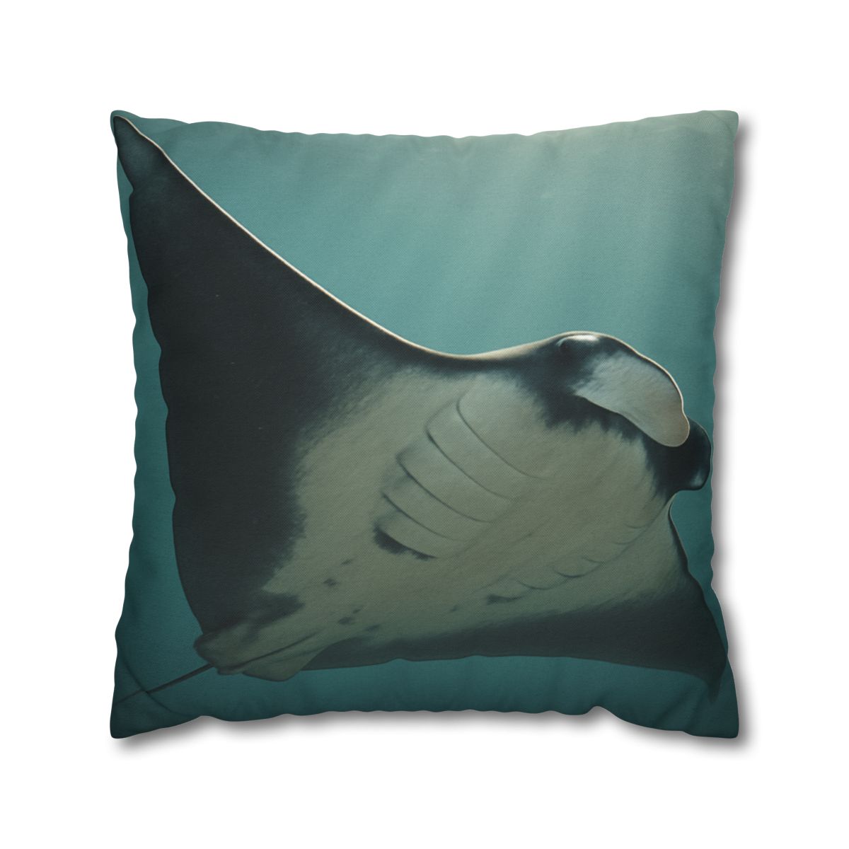 Silent Glide Giant Manta Ray personalized pillow covers