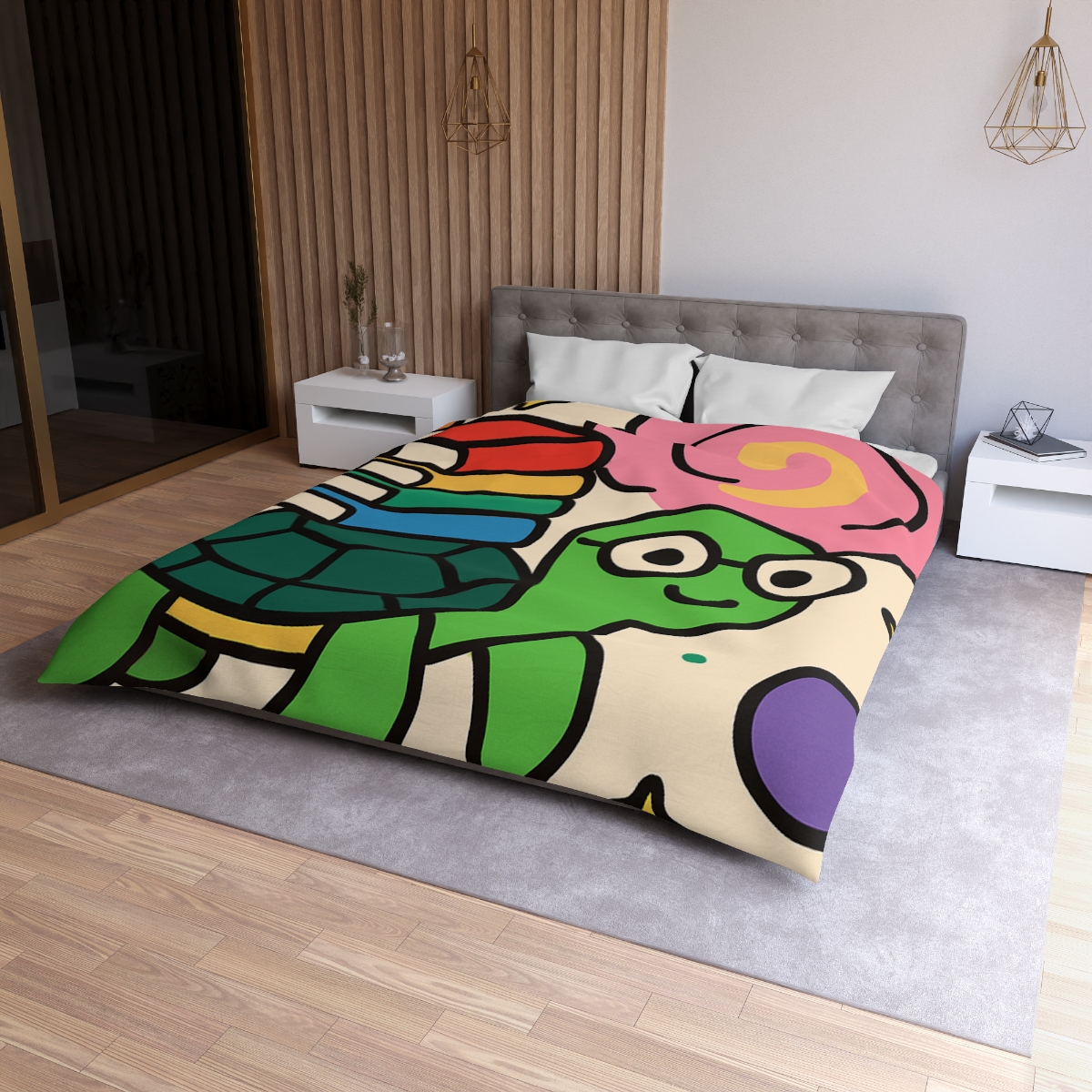 Nebula Library Turtle personalized bedding duvets