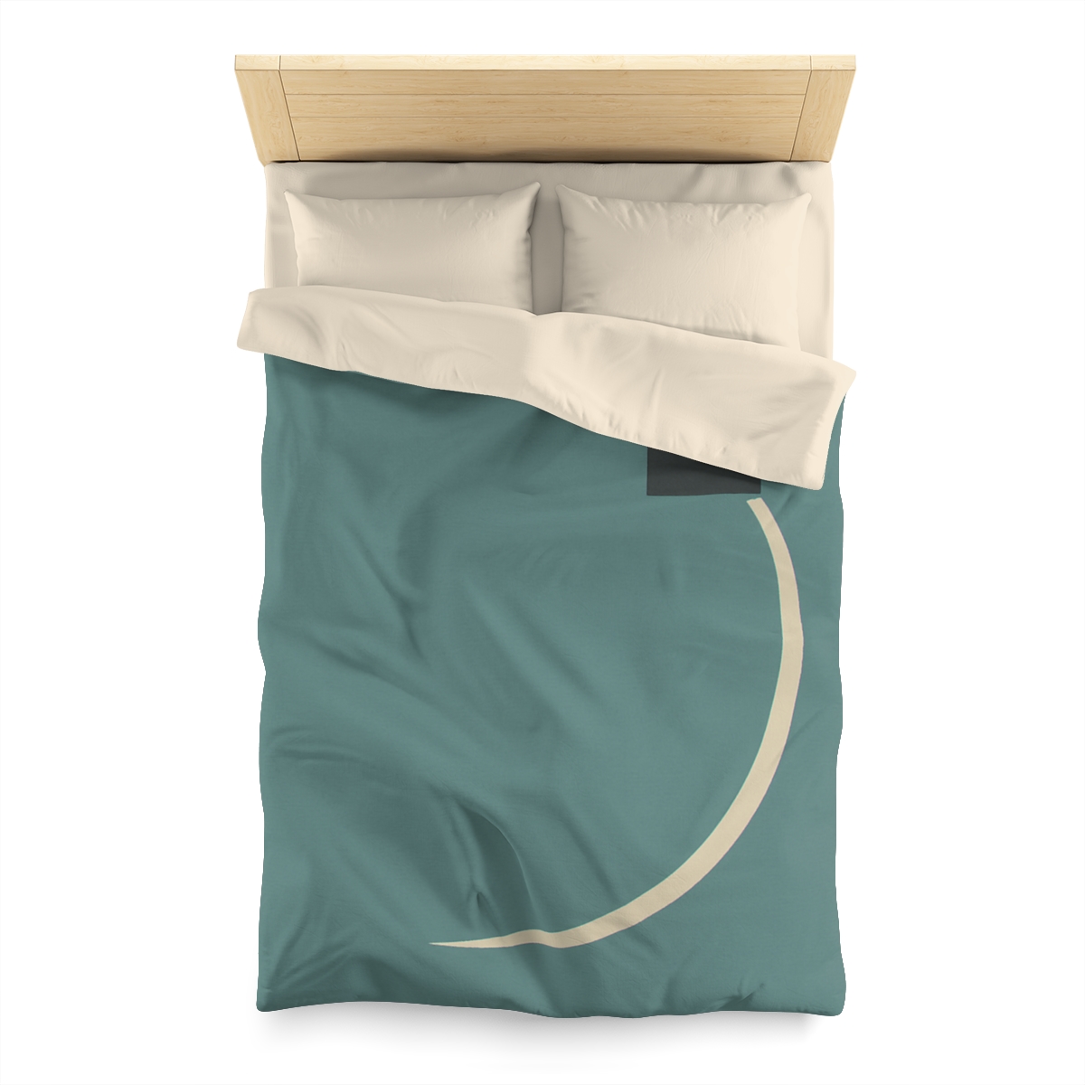 Negative Space Corner Arc duvets for gifts
