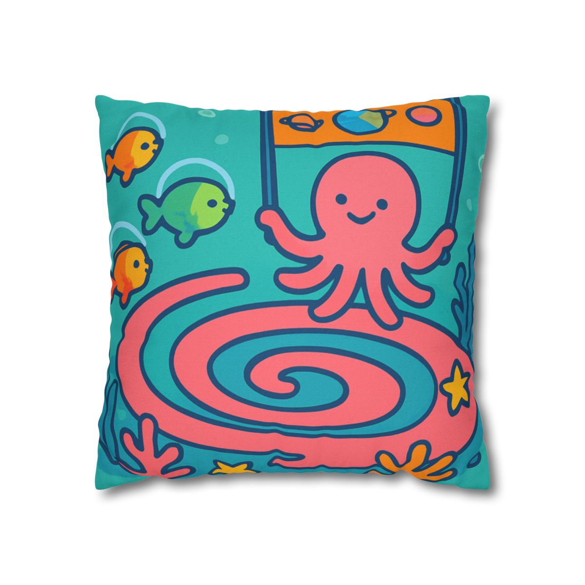 Rainbow Reef Planet Parade comfortable bedding pillow covers