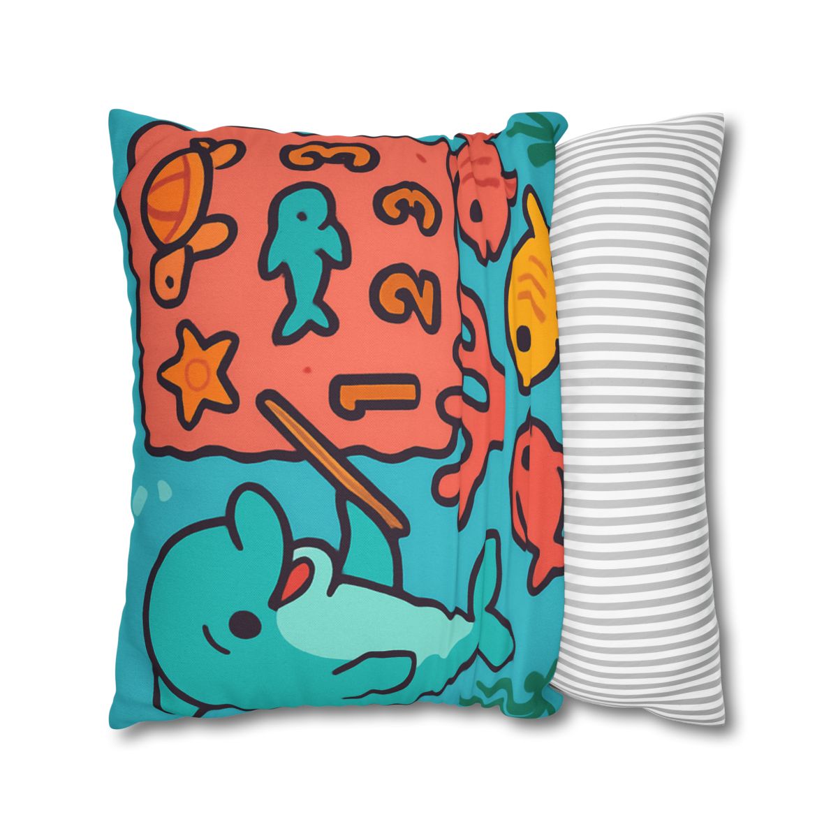 Cosmic Coral Reef Classroom soft cotton pillow cases