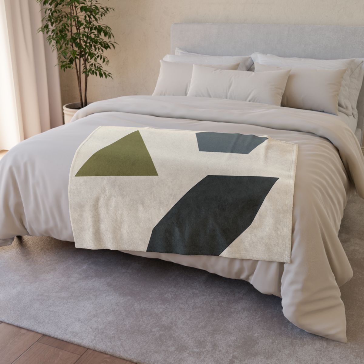 Sparse Polygon Cluster designer printed blankets
