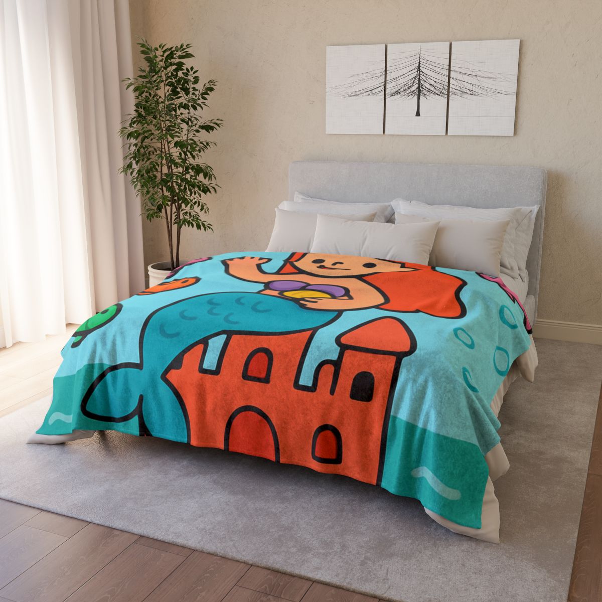Coral Castle Mermaid warm winter blankets