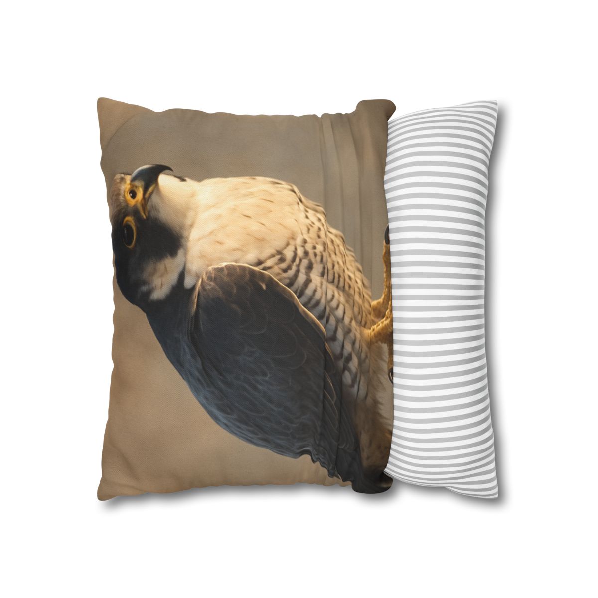 Silver Dusk Peregrine Falcon designer print pillow cases