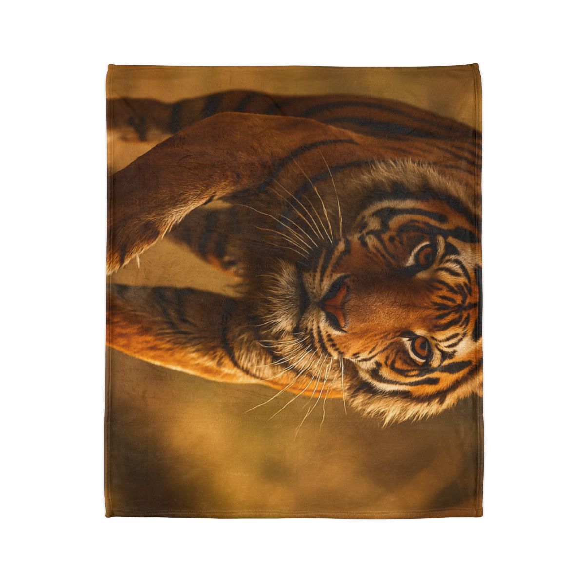 Crimson Stride Tiger custom blankets