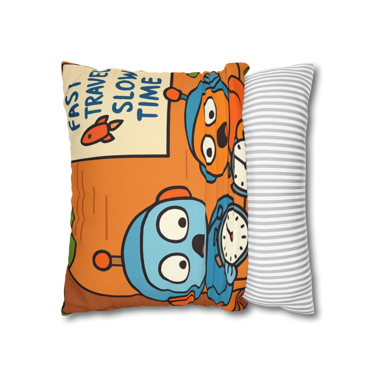 Time Dilation Treehouse Twins soft cotton pillow cases