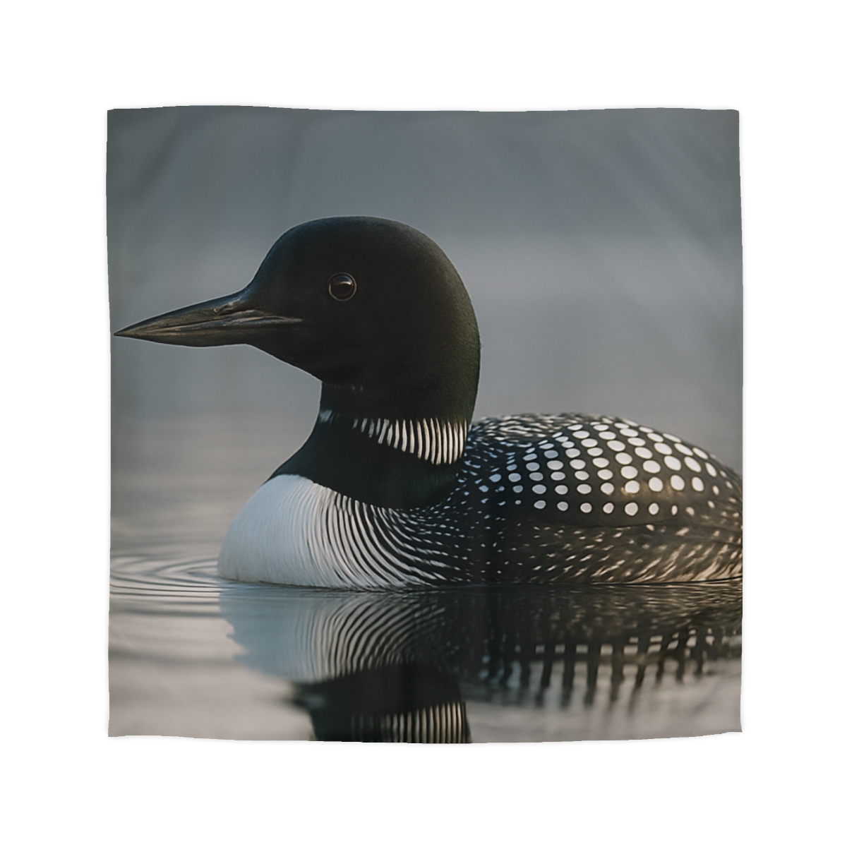 Mirror Calm Common Loon personalized bedding duvets