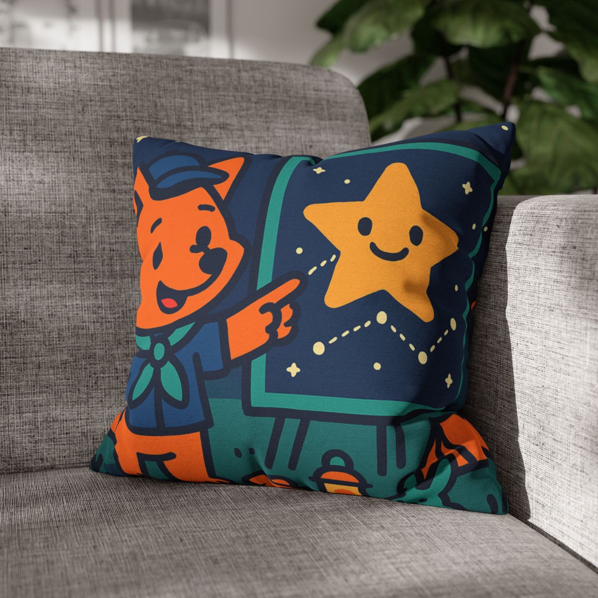 Stargazing Fox Scouts unique gift pillow cases