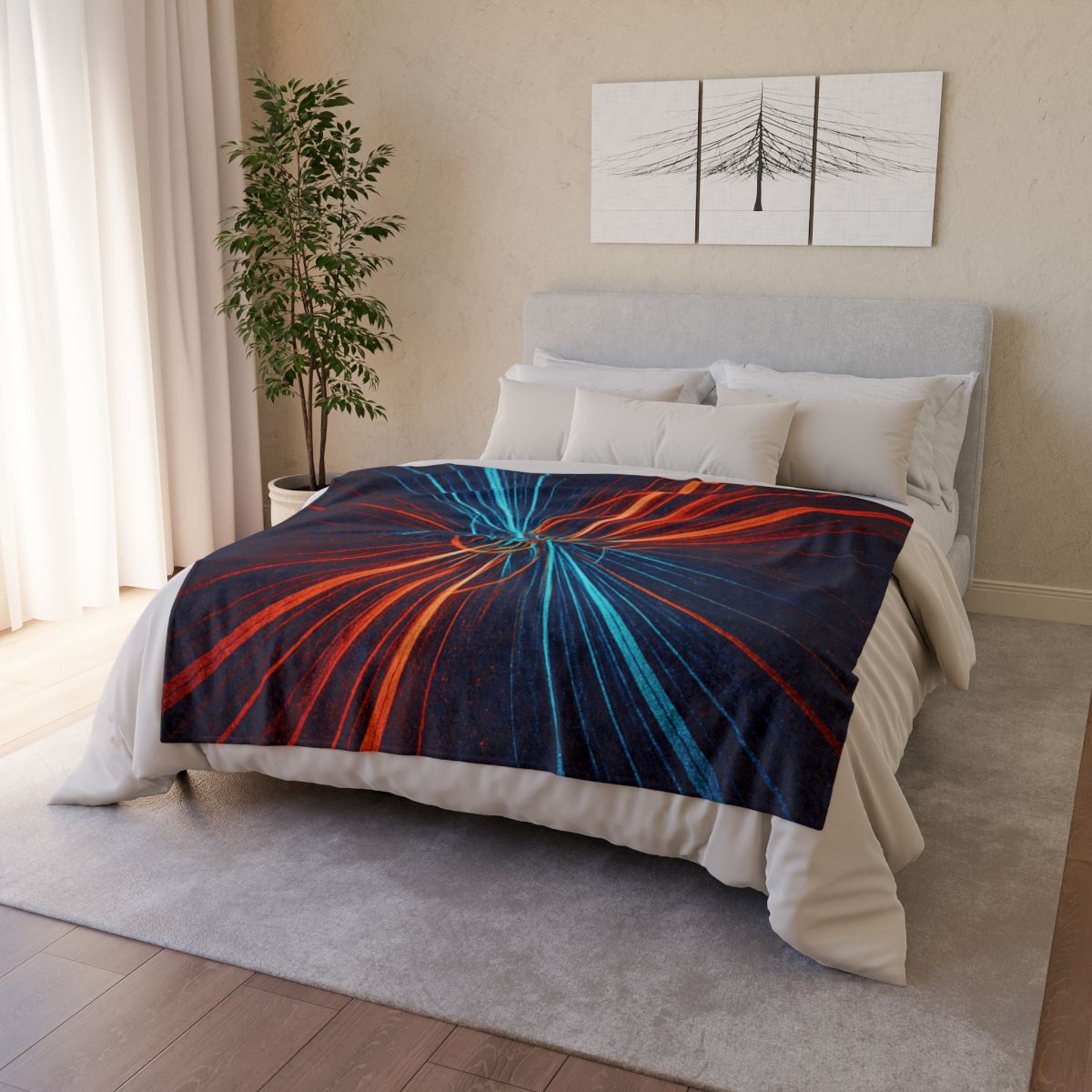 Photon Burst Tapestry warm winter blankets