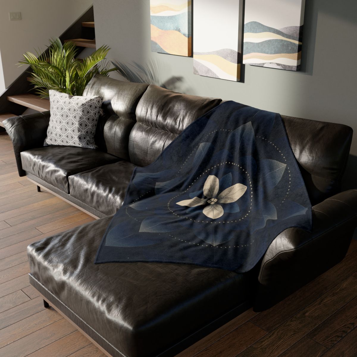 Petal Eclipse Mandala decorative home blankets