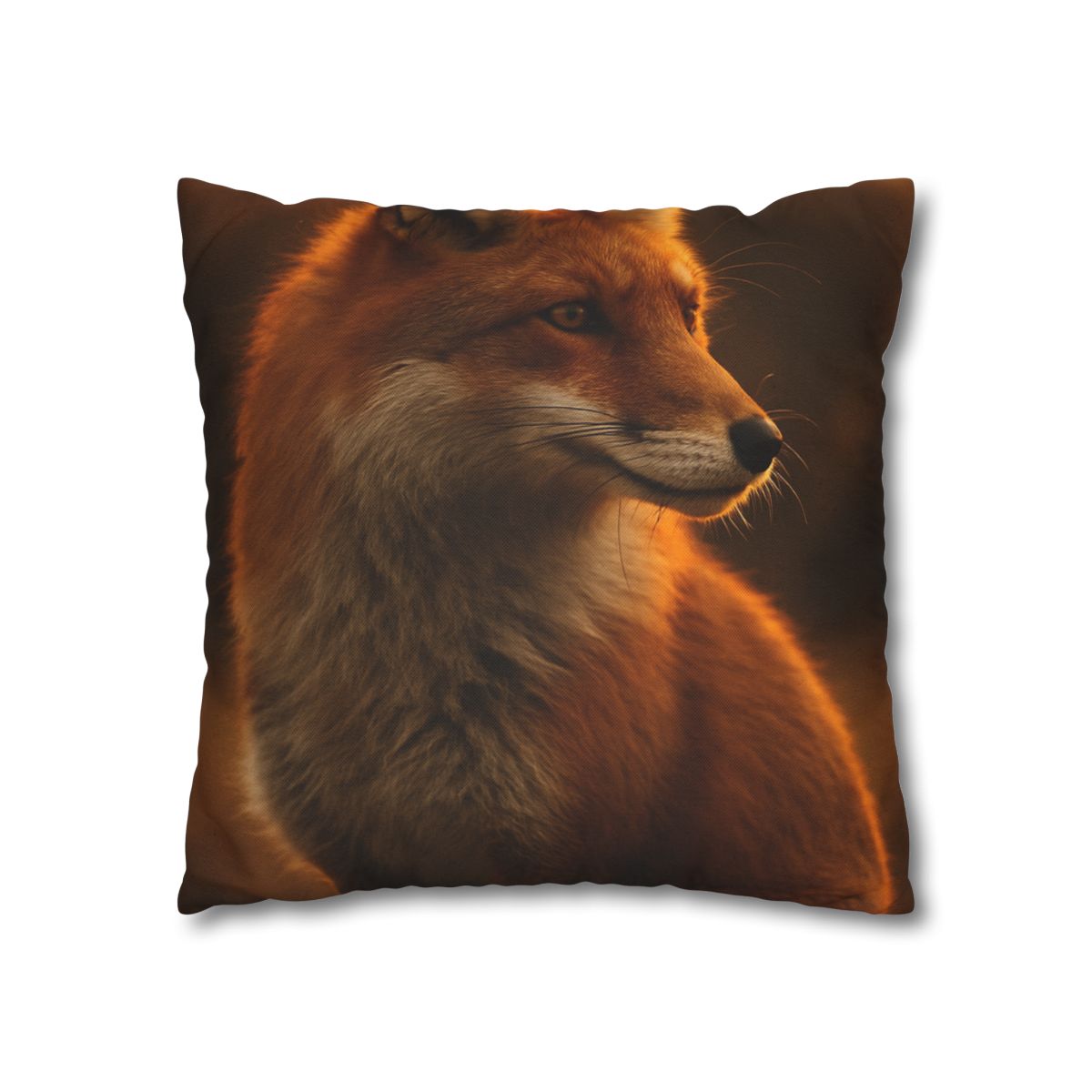 Crimson Whisper Red Fox soft cotton pillow cases