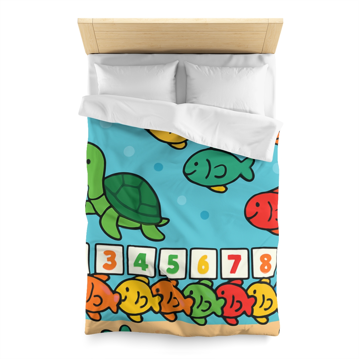 Coral Reef Number Parade warm winter duvets