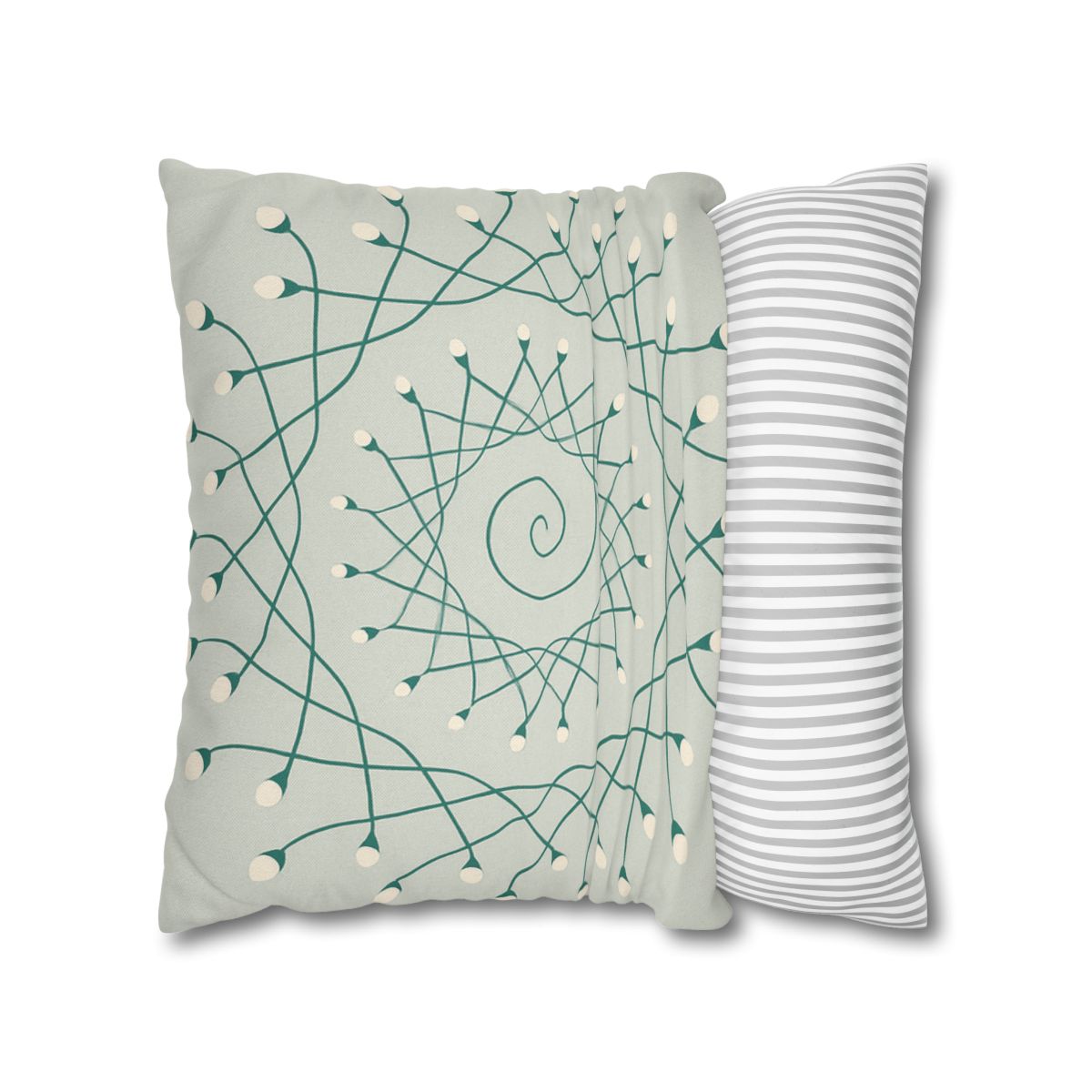 Spiral Sprout Lattice custom pillow cases