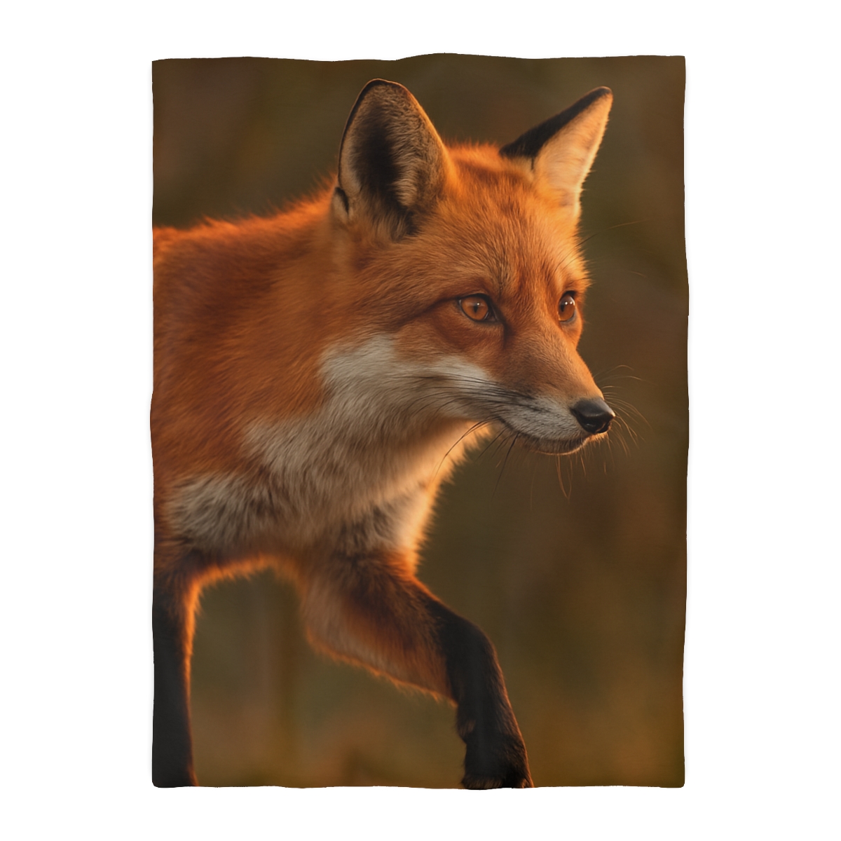 Crimson Whisper Red Fox trendy bedroom duvets