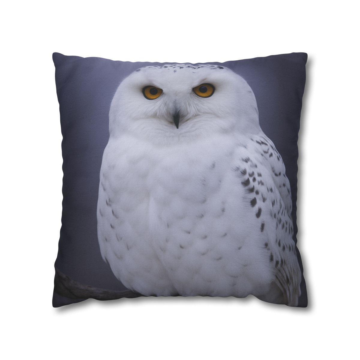Twilight Watcher Snowy Owl comfortable bedding pillow covers
