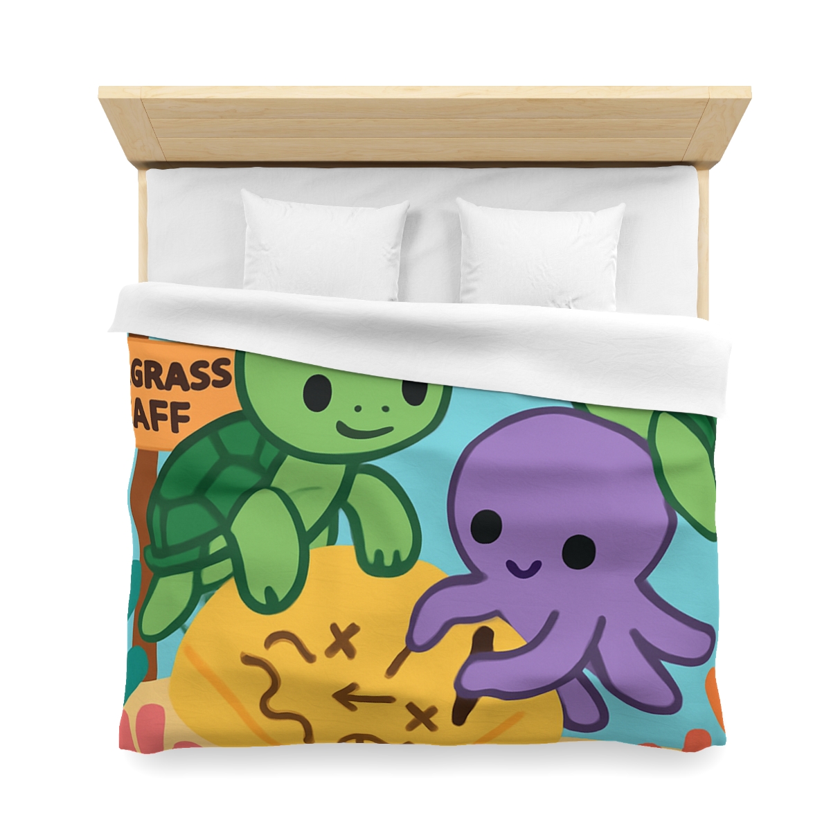 Coral Reef Map Makers trendy bedroom duvets