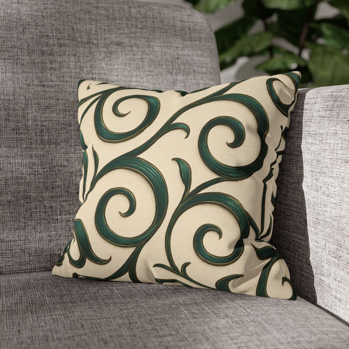 Vine Curl Ribbon Matrix stylish decorative pillowcases
