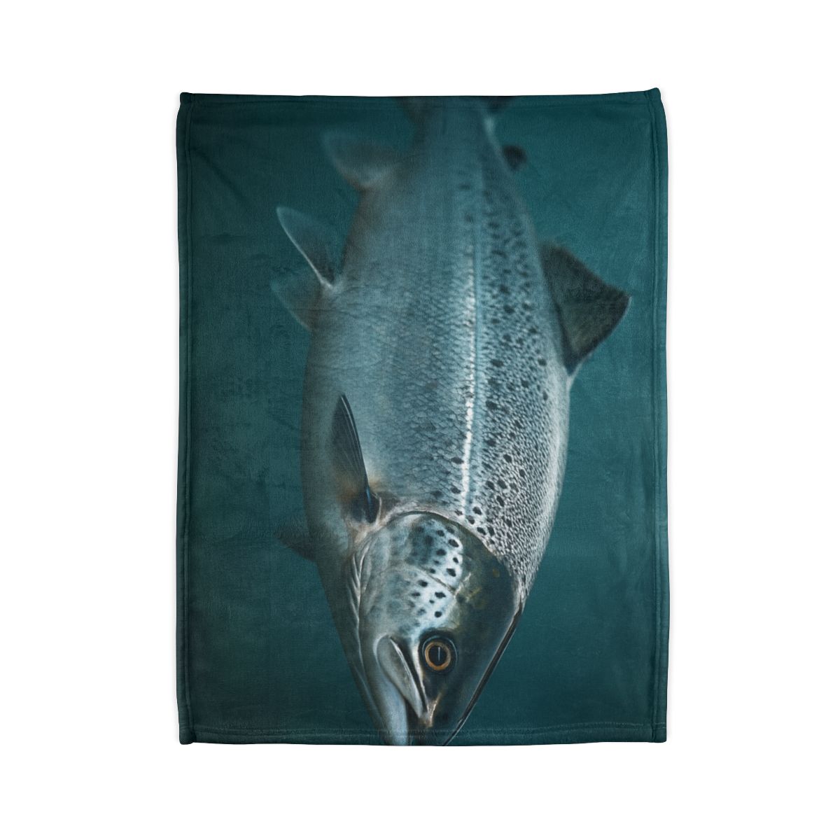 Silver Run Atlantic Salmon personalized cozy blankets