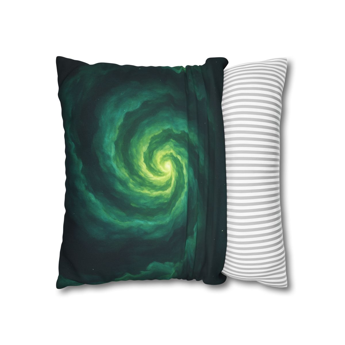 Verdant Nebula Swirl soft cotton pillow cases
