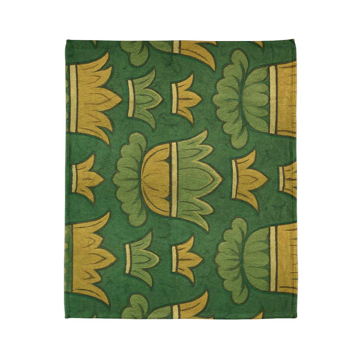 Calyx Crown Tessellation soft fleece blankets