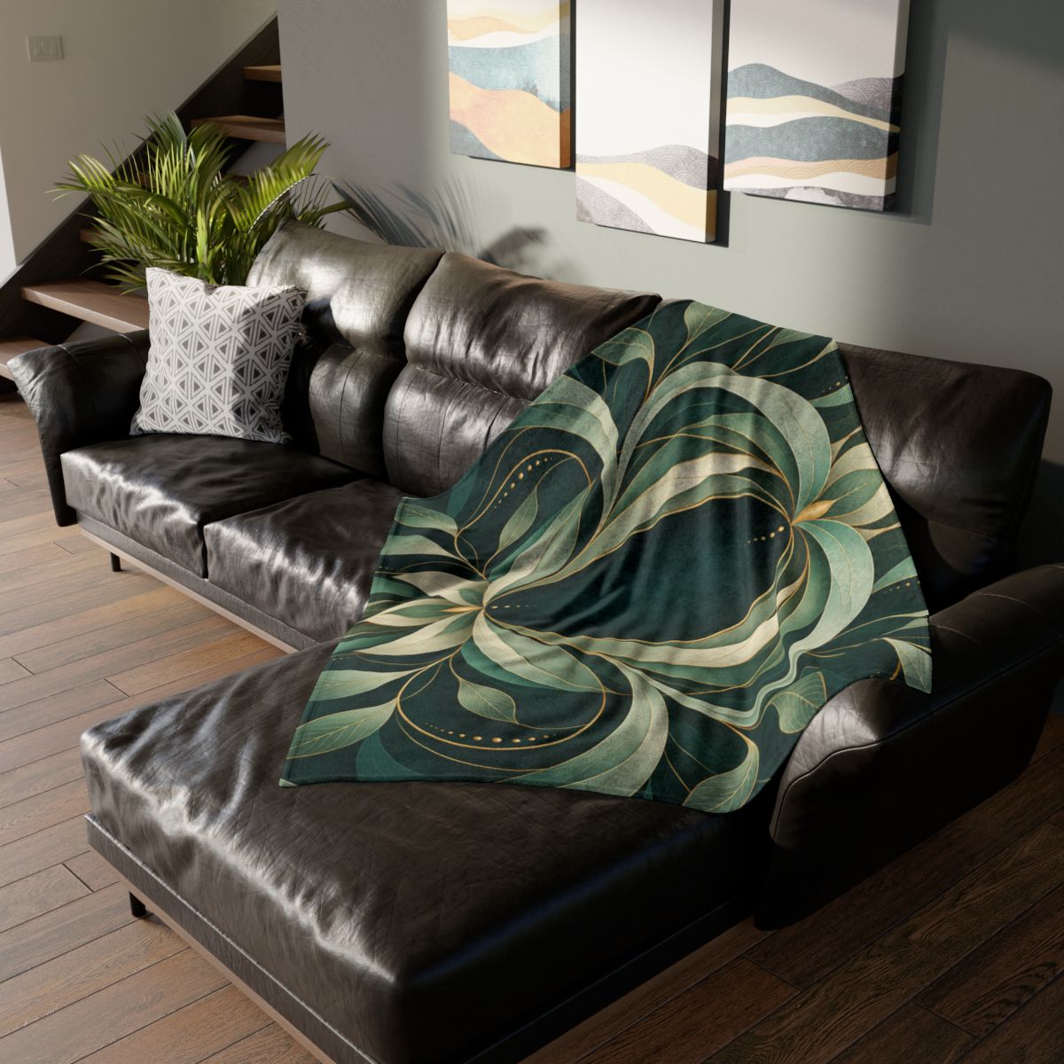 Calyx Ribbon Pulse custom blankets [AI-48148949-9664de91be62]