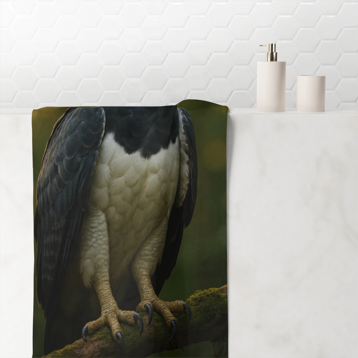 Canopy Crown Harpy Eagle decorative home towels