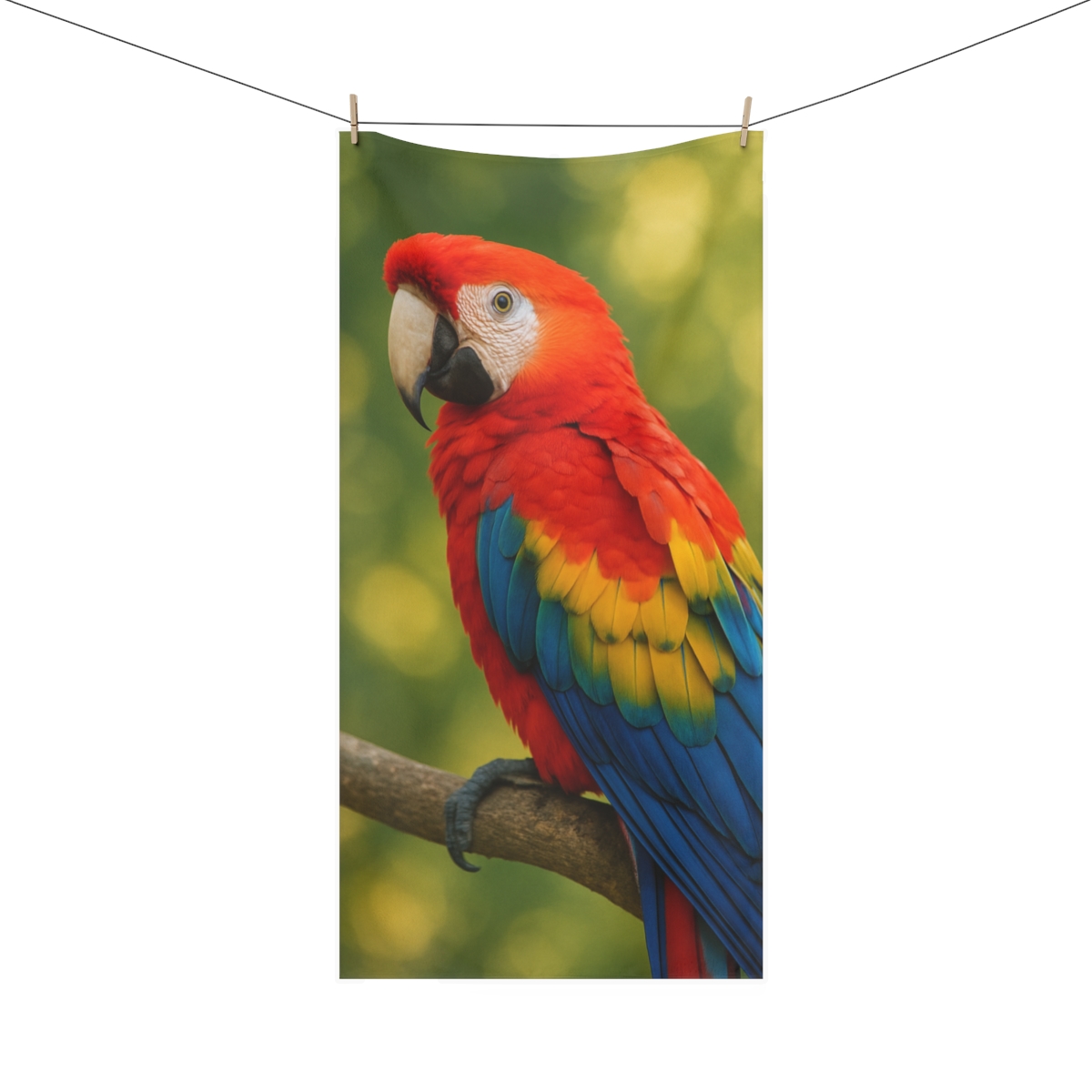 Canopy Flame Scarlet Macaw unique gift towels