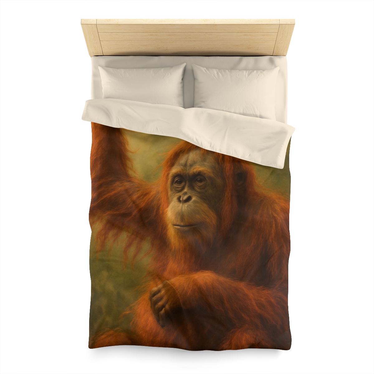 Canopy Sage Orangutan unique patterned duvets