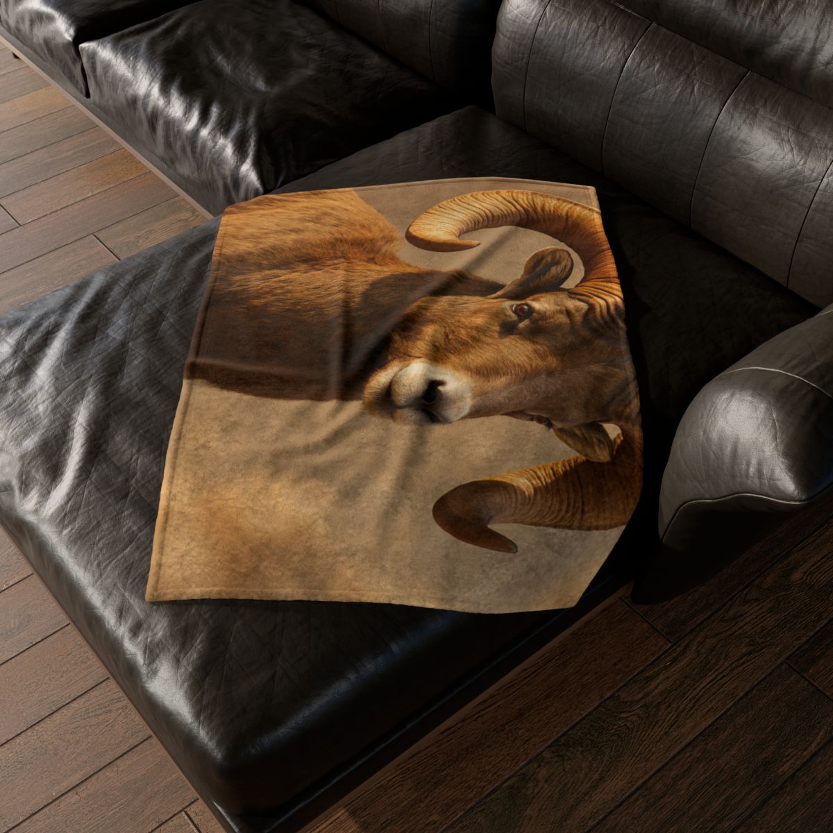 Canyon Echo Bighorn Sheep stylish throw blankets