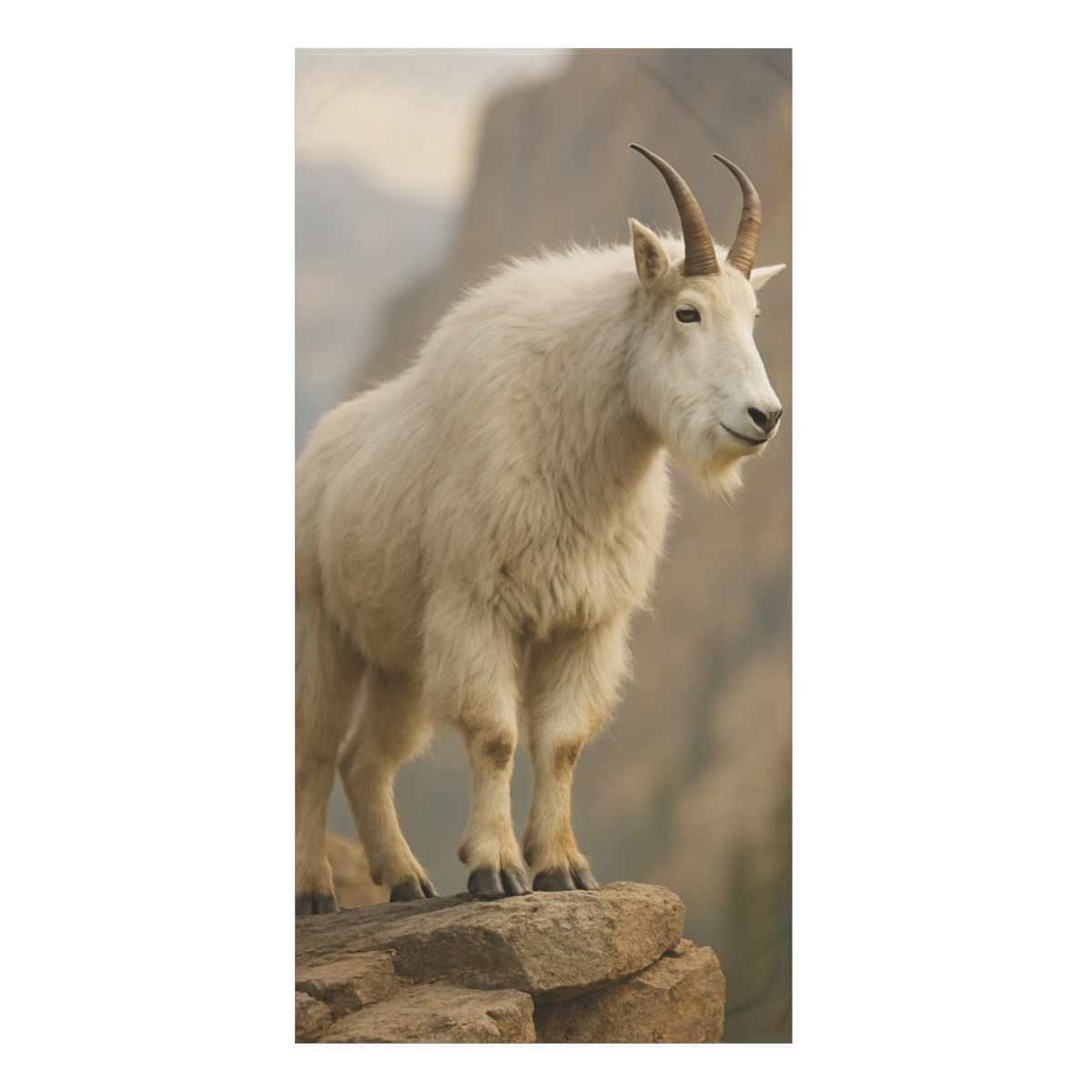 Canyon Edge Mountain Goat designer printed towels