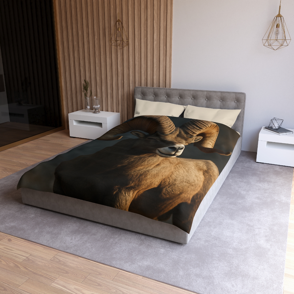 Canyon Shadow Bighorn Sheep duvets for gifts