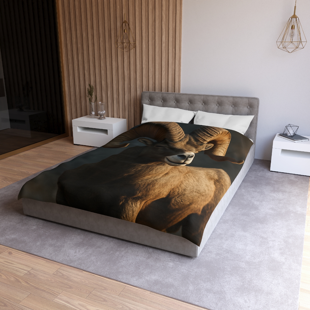 Canyon Shadow Bighorn Sheep duvets for gifts