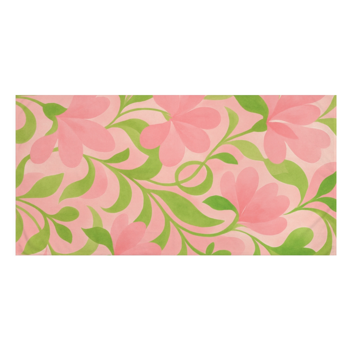 Cascading Blossom Swirls personalized bath towels