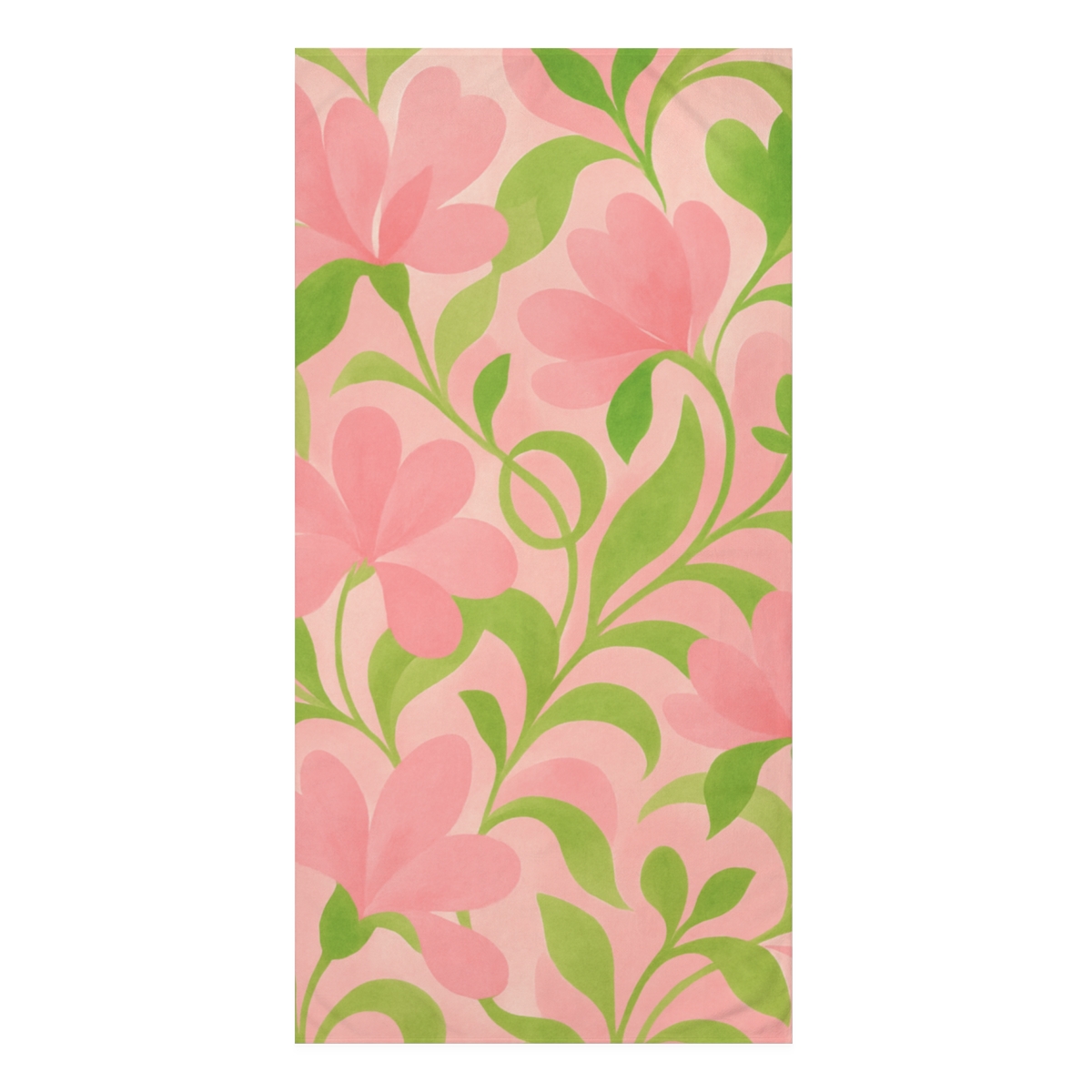 Cascading Blossom Swirls personalized bath towels