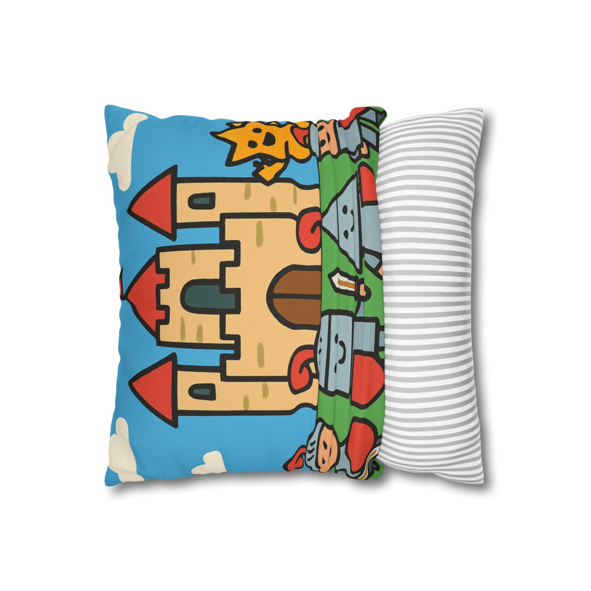 Castle Of Shape Knights designer print pillow cases